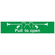 Pull Door to Open Sign
